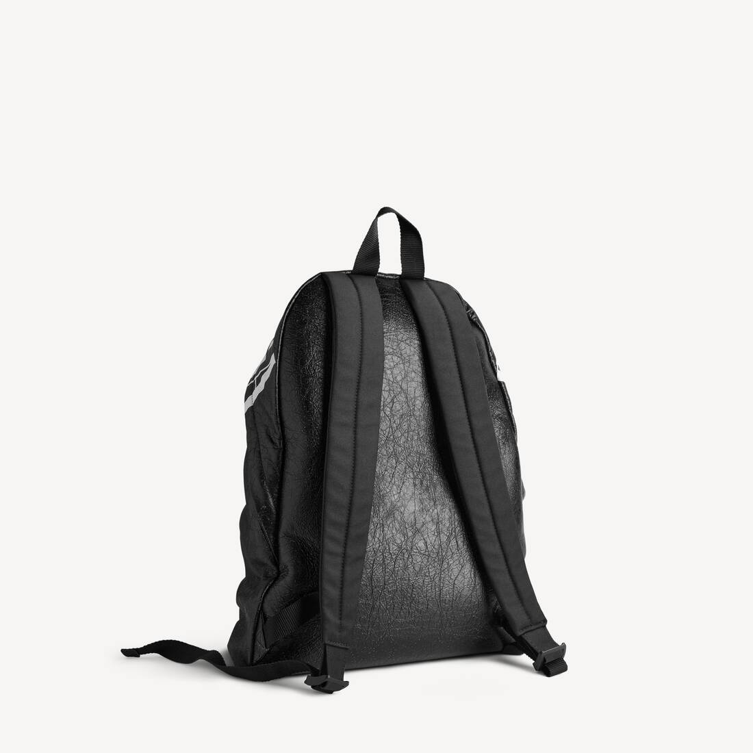 Men's Editor Backpack in Black/white | Balenciaga United Kingdom EN - Image 3