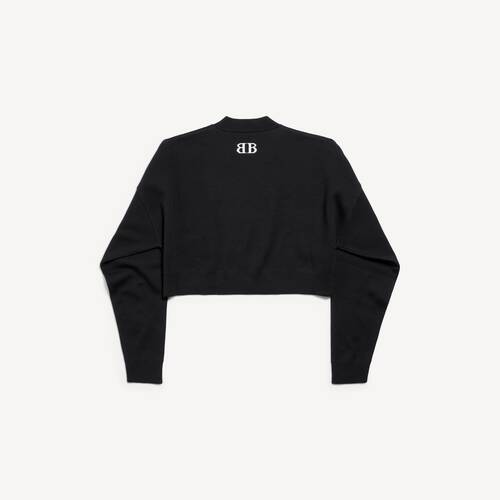 cropped crewneck