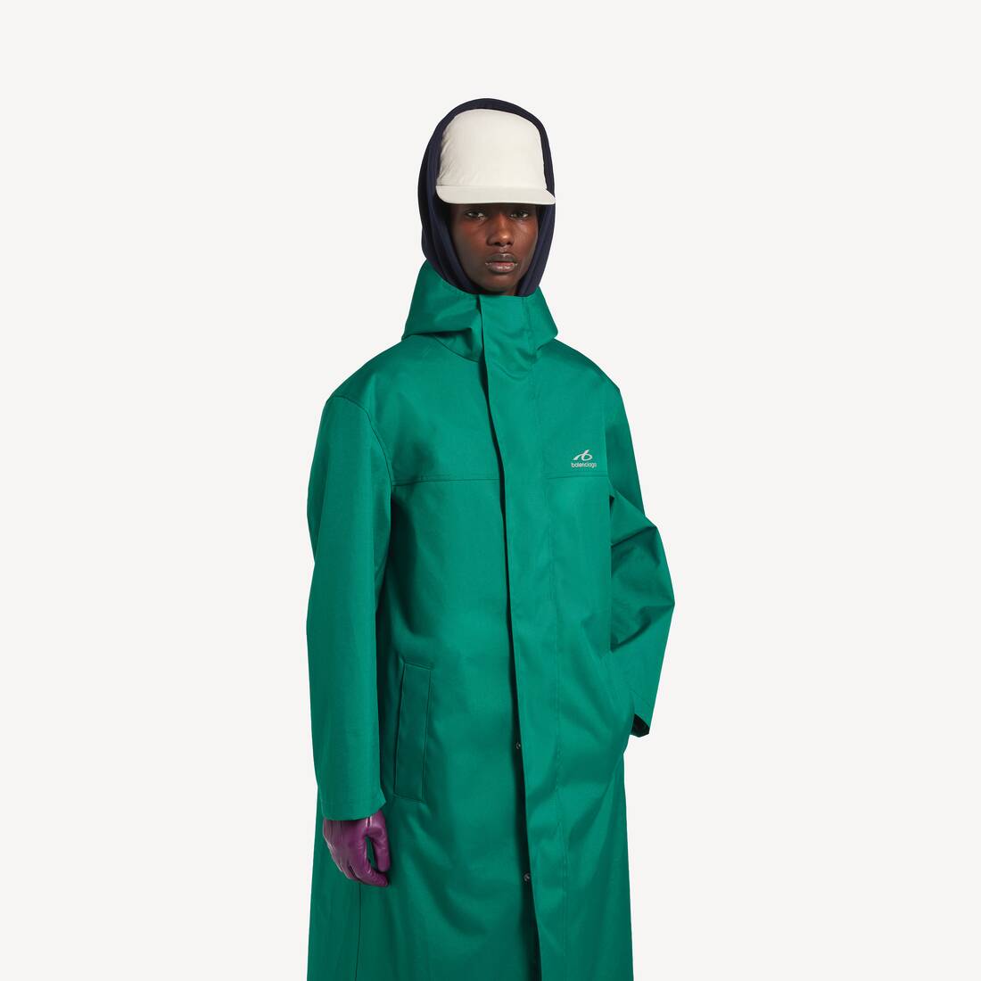 Men's Techwear Long Windbreaker in Green | Balenciaga Australia EN - Image 5