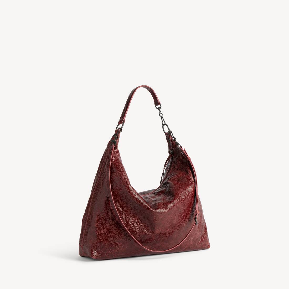 Le City Hobo-tasche Mittel f&uuml;r Damen in Beerenrot | Balenciaga Deutschland DE - Image 3