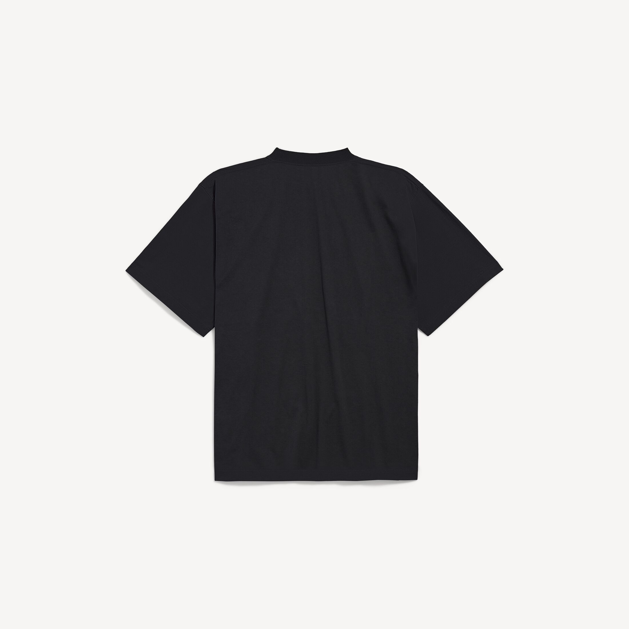 발렌시아가 남성 더 도어 오버사이즈 티셔츠 (블랙) 850345TUVO41000