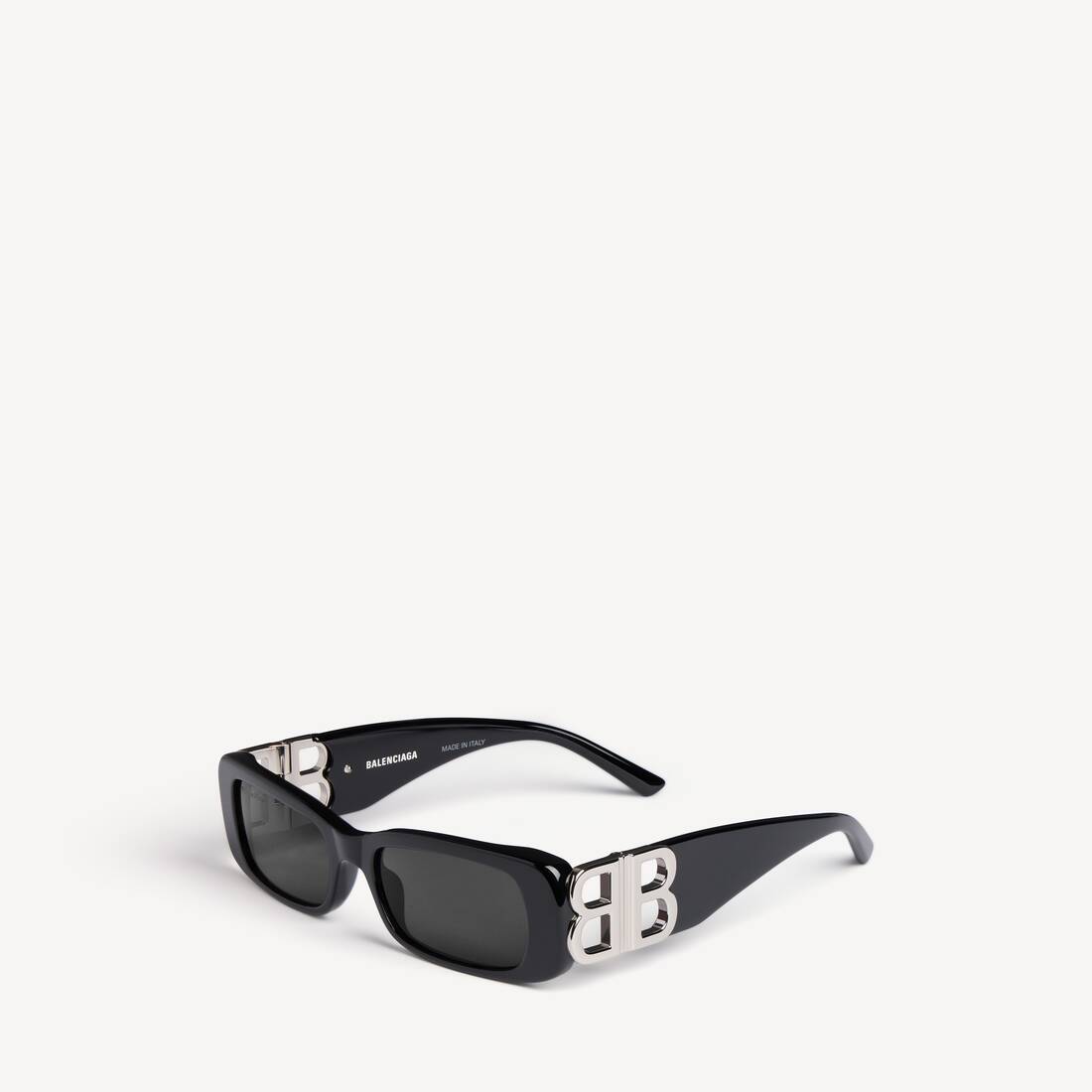 Women's Dynasty Rectangle Sunglasses in Black | Balenciaga Macau SAR EN - Image 3