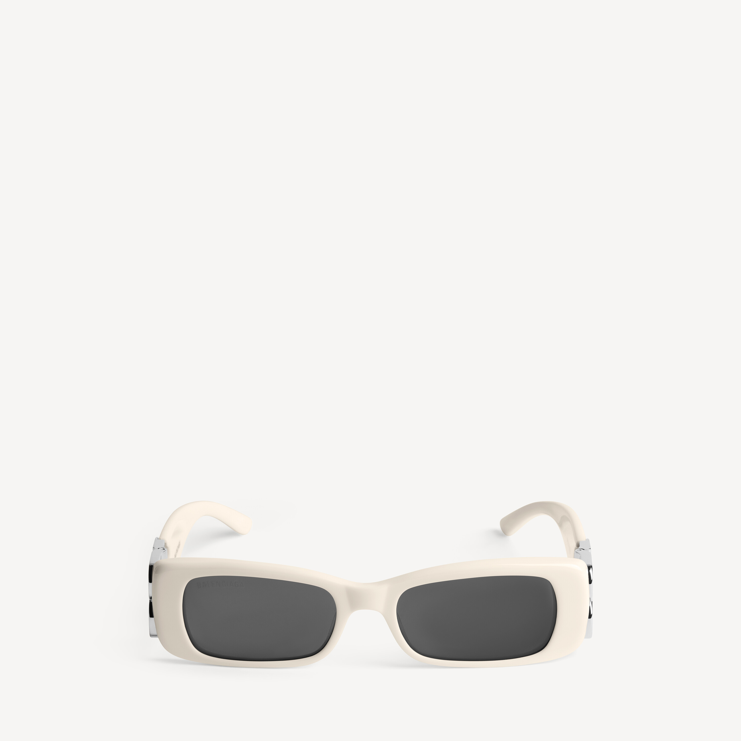 Women's Dynasty Rectangle Sunglasses in Ivory Cream