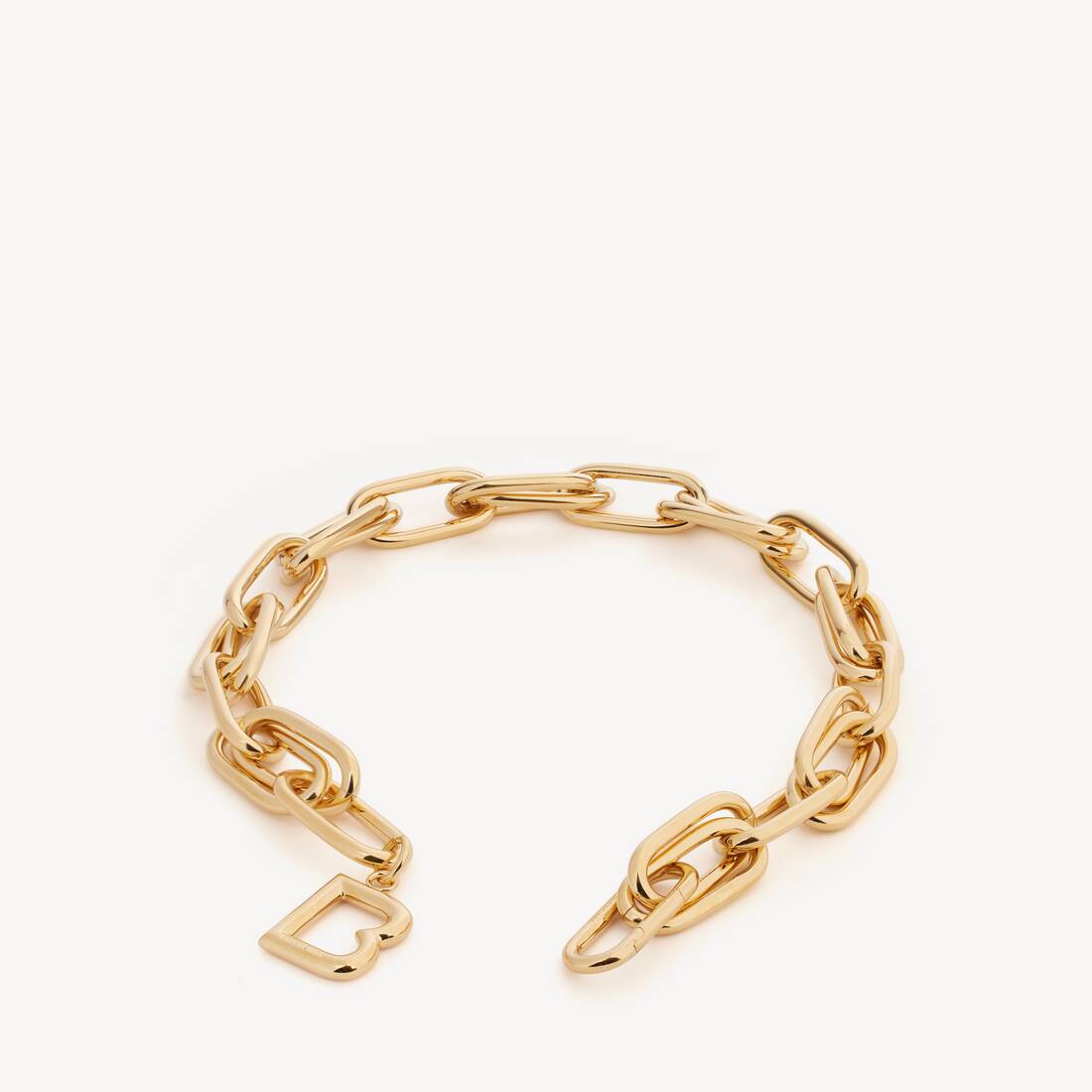 B Link Halskette f&uuml;r Damen in Goldgl&auml;nzend | Balenciaga Deutschland DE - Image 2