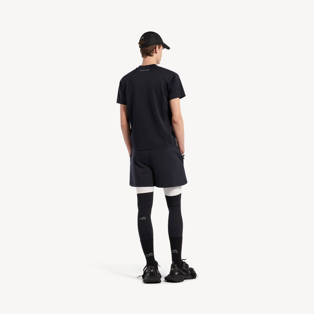 ネイビー/ホワイト の メンズ Techwear 半袖tシャツ | Balenciaga 日本 JA - Image 4