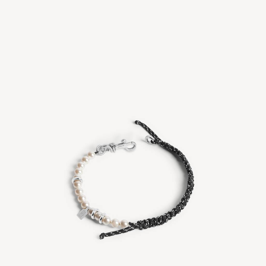 Malibu Pearl Bracelet/choker in Black/white/shiny Silver | Balenciaga Japan EN - Image 2