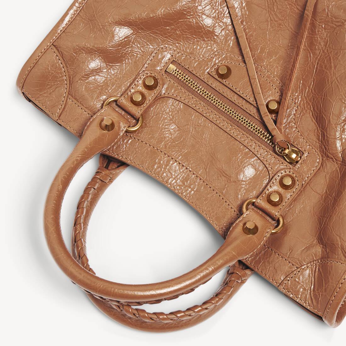 Ela's Bolsa Le City Pequena em Camelo | Balenciaga Brasil PT - Image 6