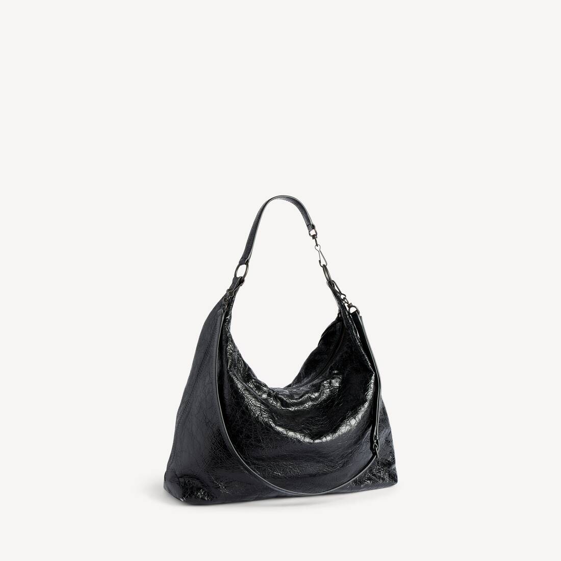 Women's Le City Hobo Bag Medium in Black | Balenciaga Brazil EN - Image 3