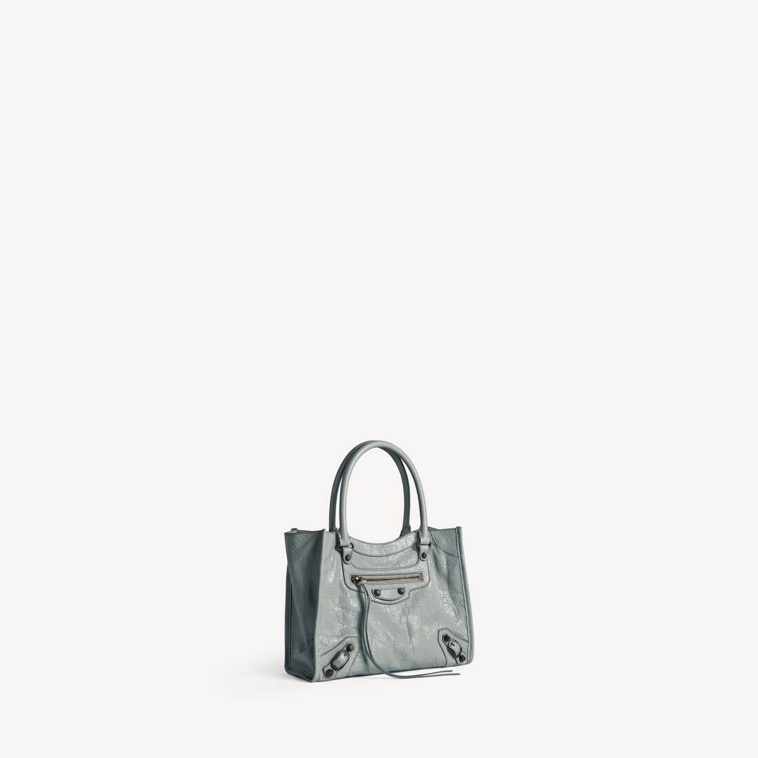 Women's Le City Tote Bag Mini in Blue Grey | Balenciaga United Kingdom EN - Image 2