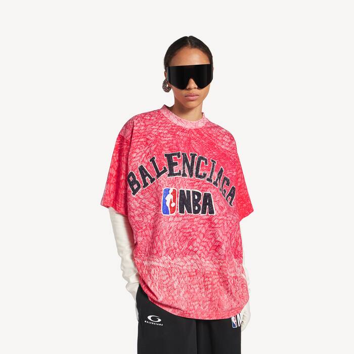 balenciaga | nba collaboration t-shirt in oversize-passform