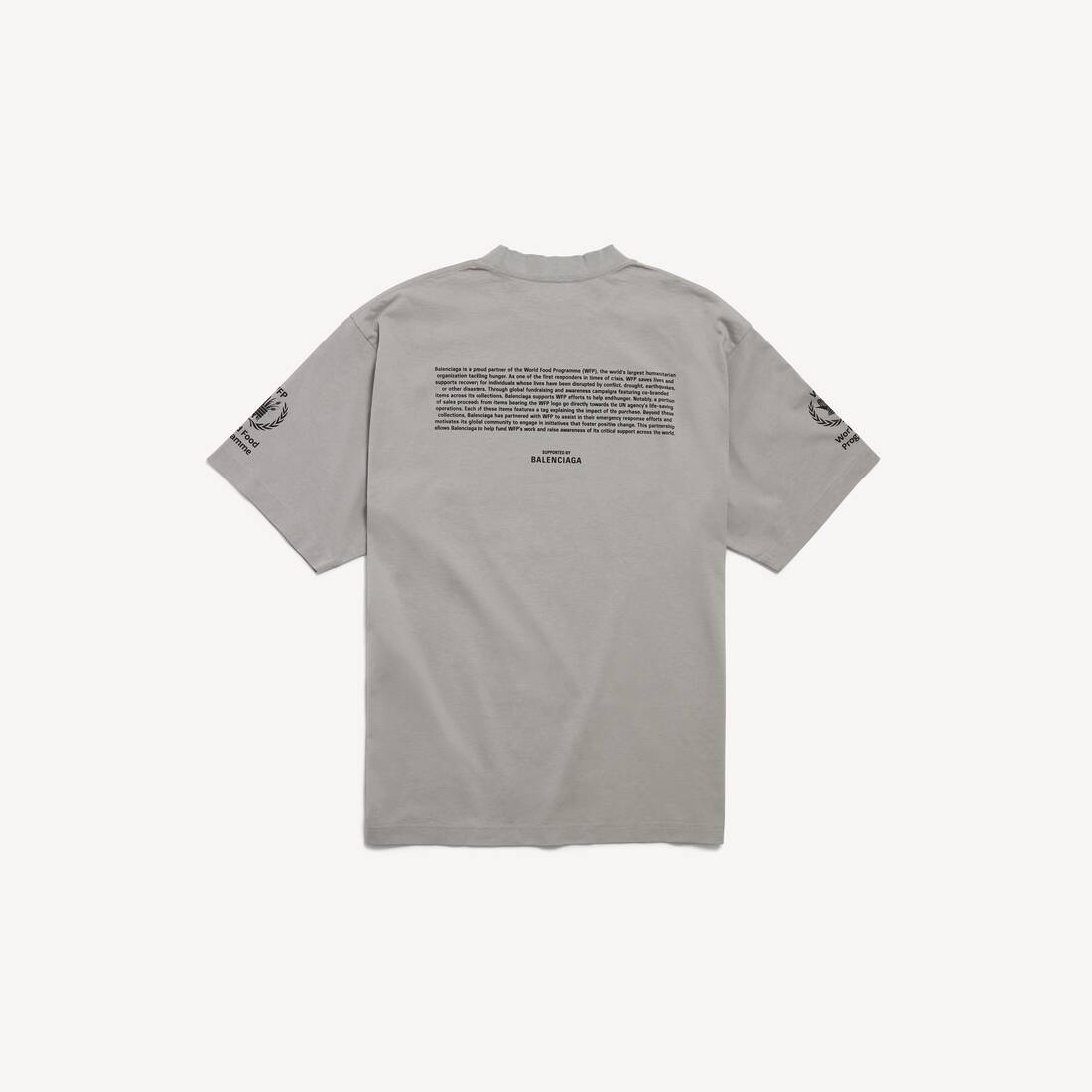 Wfp T-shirt Mittlere Passform f&uuml;r Herren in Balenciaga Grau | Balenciaga &Ouml;sterreich DE - Image 2
