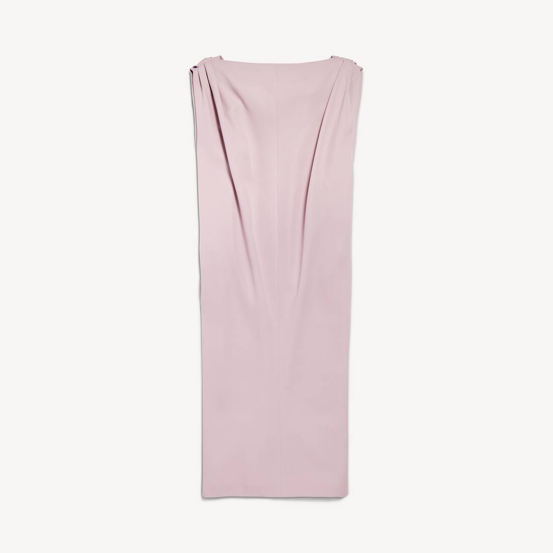 balenciaga pink ribbed dress Midi sack dress
