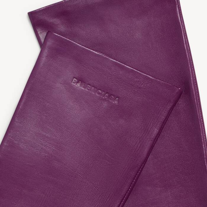 Women's Long Gloves in Iris - Women | Balenciaga Hong Kong SAR EN - Image 3