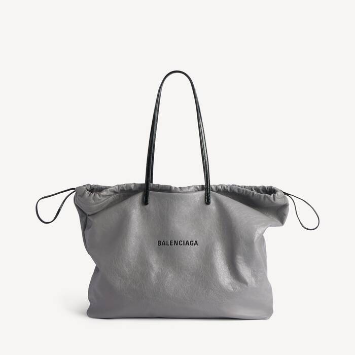 Men's Shopper Dustbag Tote Bag Large in Balenciaga Grey - Men | Balenciaga United Kingdom EN - Image 1