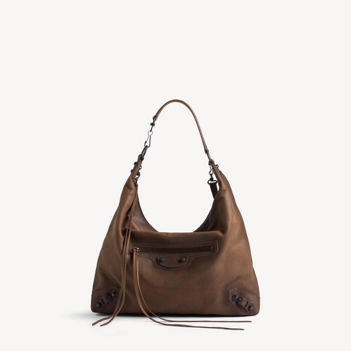 Women's Le City Hobo Bag Medium in Caramel - Women | Balenciaga France EN - Image 1