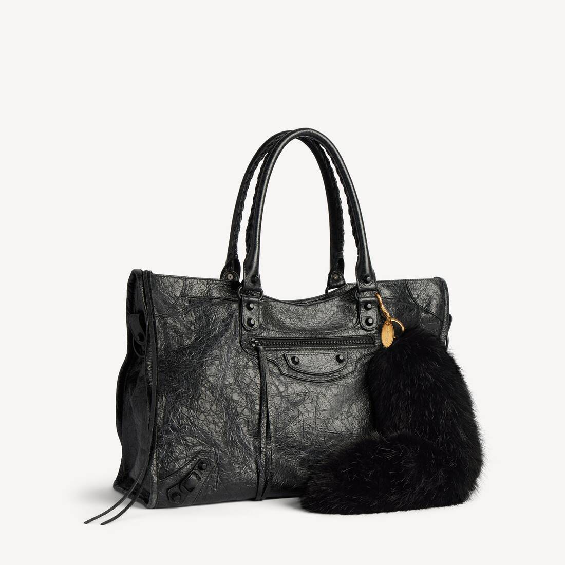 Women's Charm/keyring Faux Fur Tail in Brown | Balenciaga Canada EN - Image 3