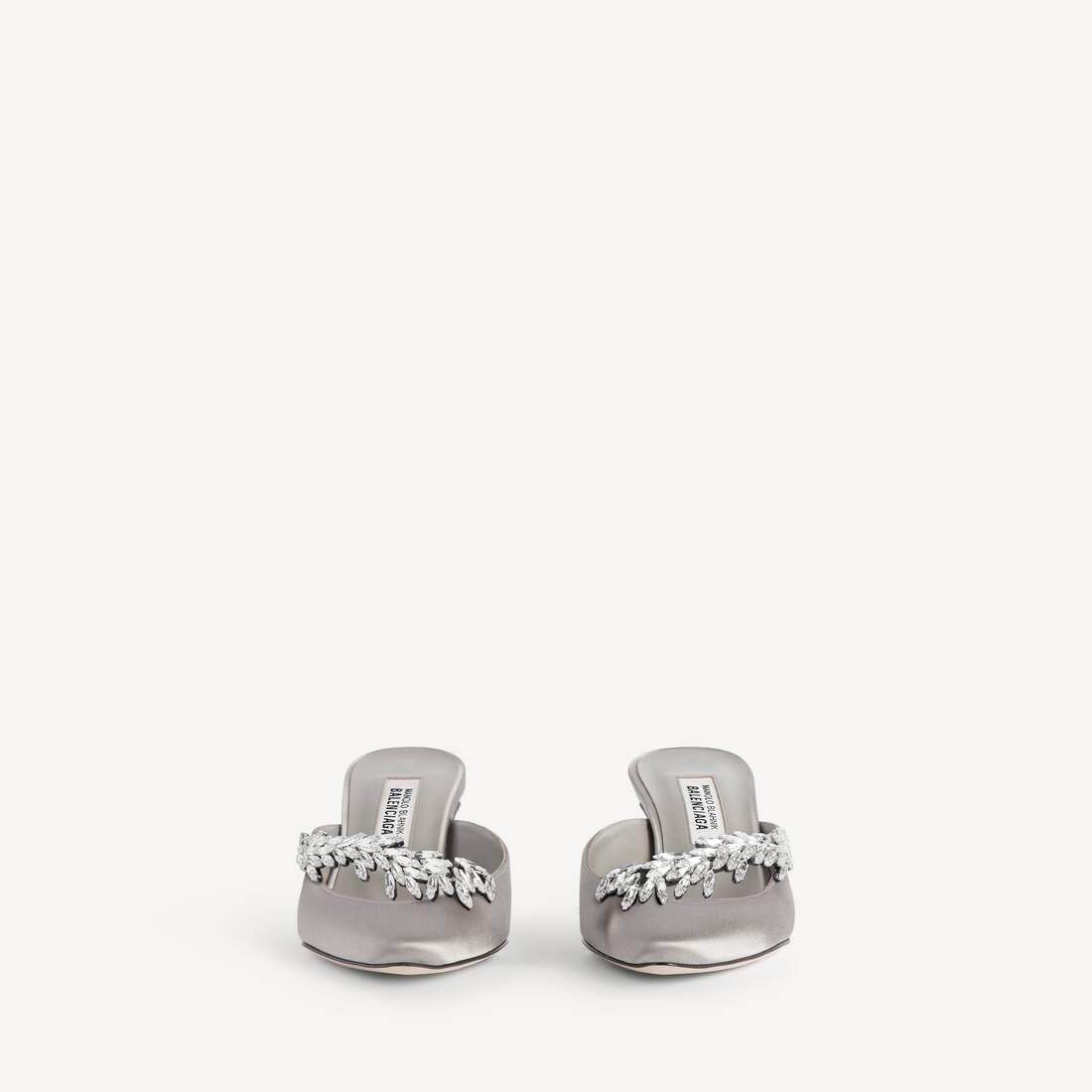 Women's Balenciaga | Manolo Blahnik Mule in Grey Plume | Balenciaga United Kingdom EN - Image 2