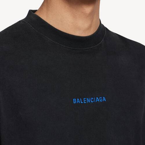 balenciaga back ミディアムフィット ロングスリーブtシャツ