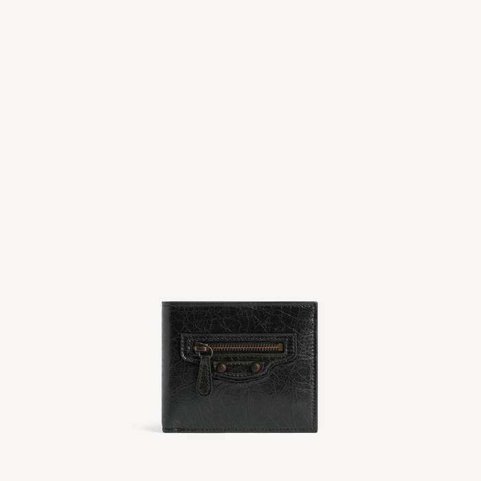 Portefeuille Pli&eacute; Carr&eacute; Le City pour Homme en Noir - Homme | Balenciaga France FR - Image 1