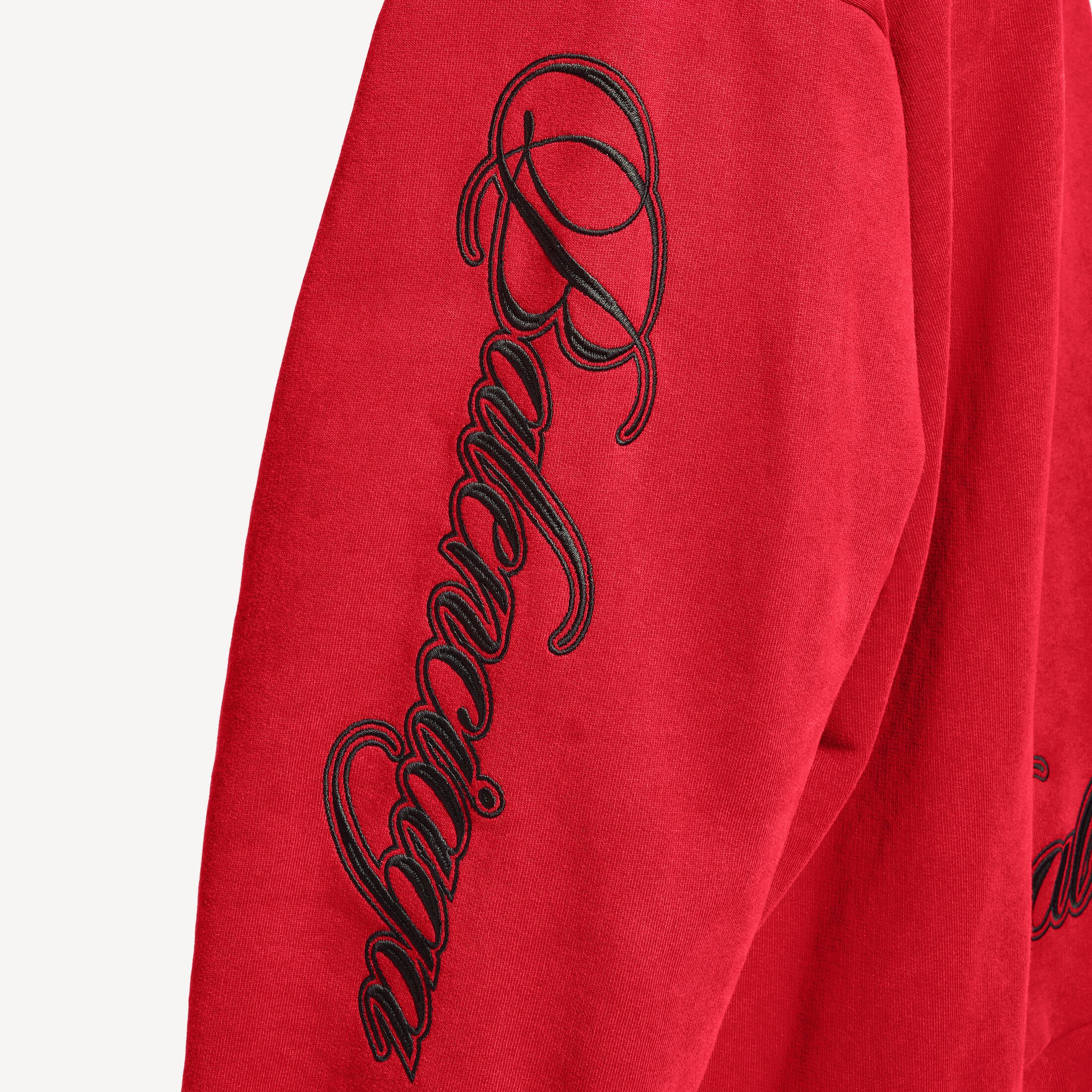 cursive oversized hoodie
