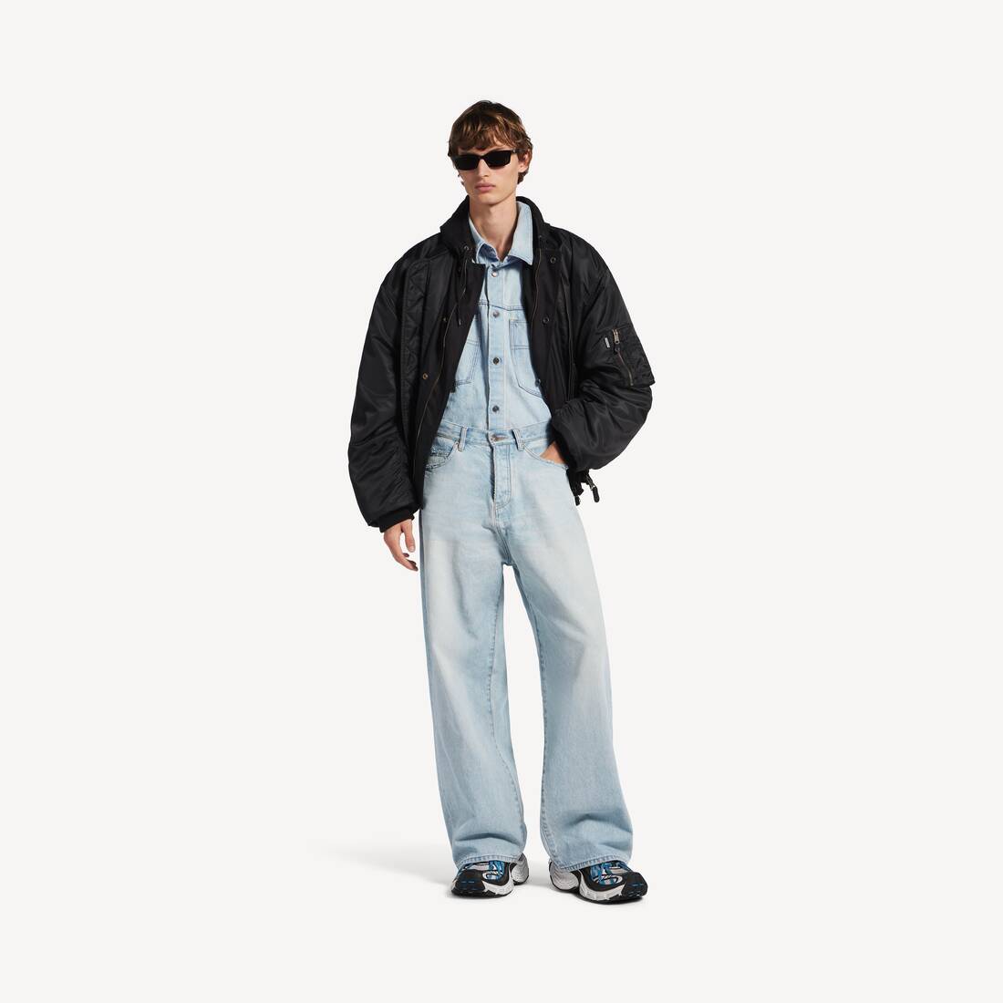 Men's Casual Pants in Light Blue | Balenciaga Netherlands EN - Image 2