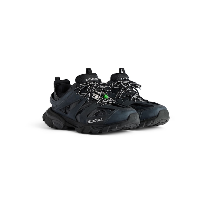 track sneaker with charms