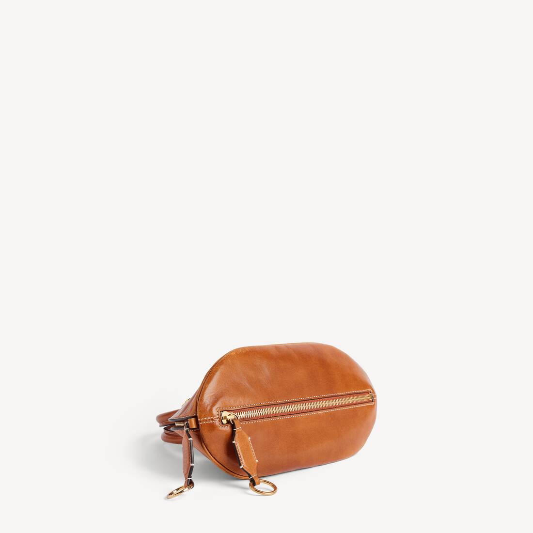 Bolso Bowling Bolero Mini para Mujer en Tostado Estilo Cowboy | Balenciaga Espa&ntilde;a ES - Image 3