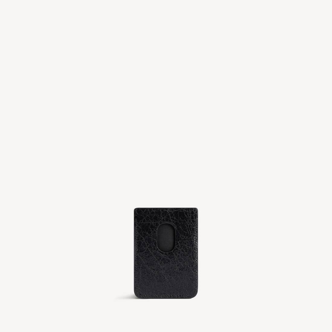 Men's Monaco Magnet Card Holder in Black | Balenciaga Poland EN - Image 2