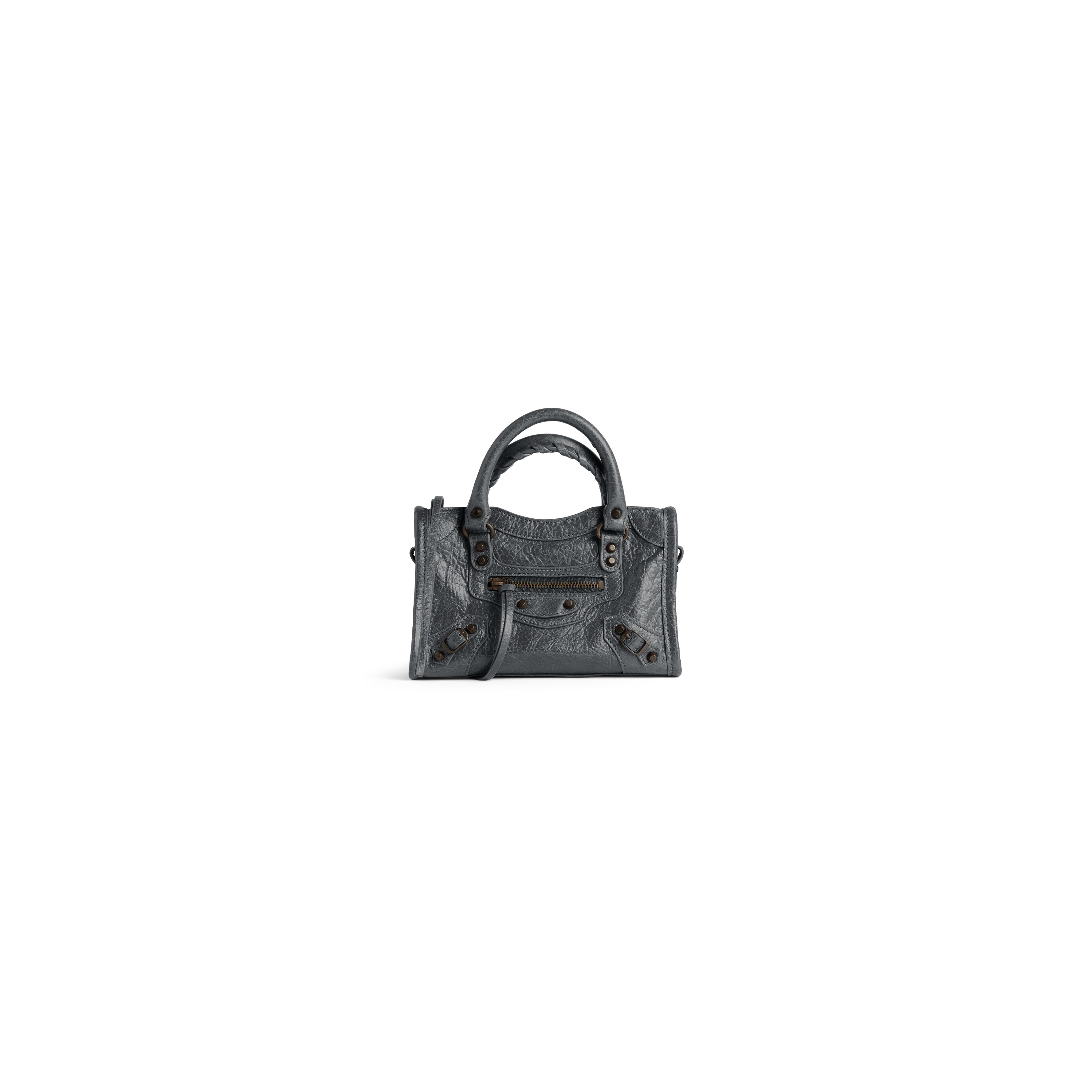 Women's Le City Bag Nano in Silver | Balenciaga CA