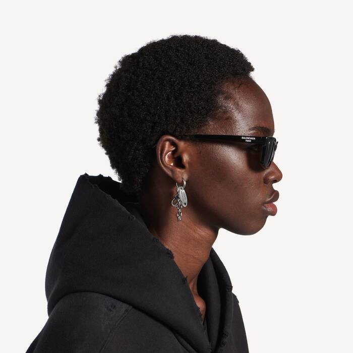 Women's Everyday Chain Earrings in Antique Silver - Women | Balenciaga United Kingdom EN - Image 2