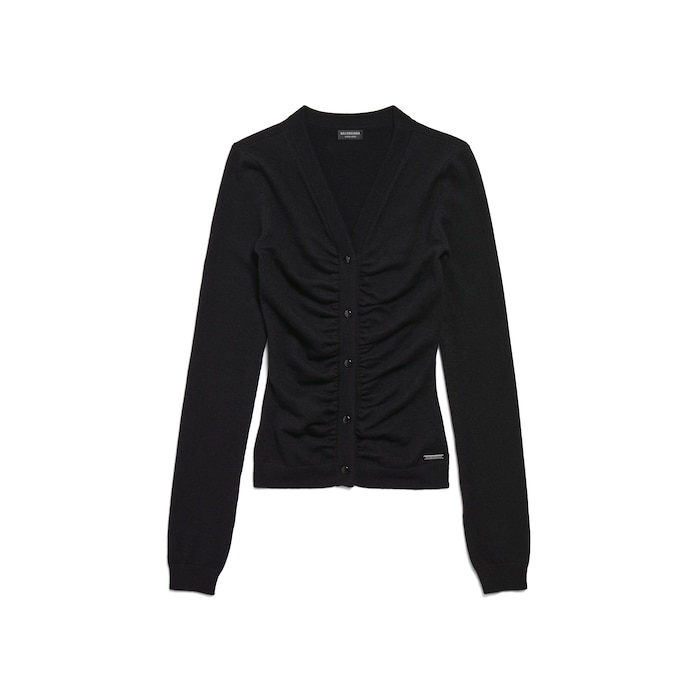 ruching cardigan