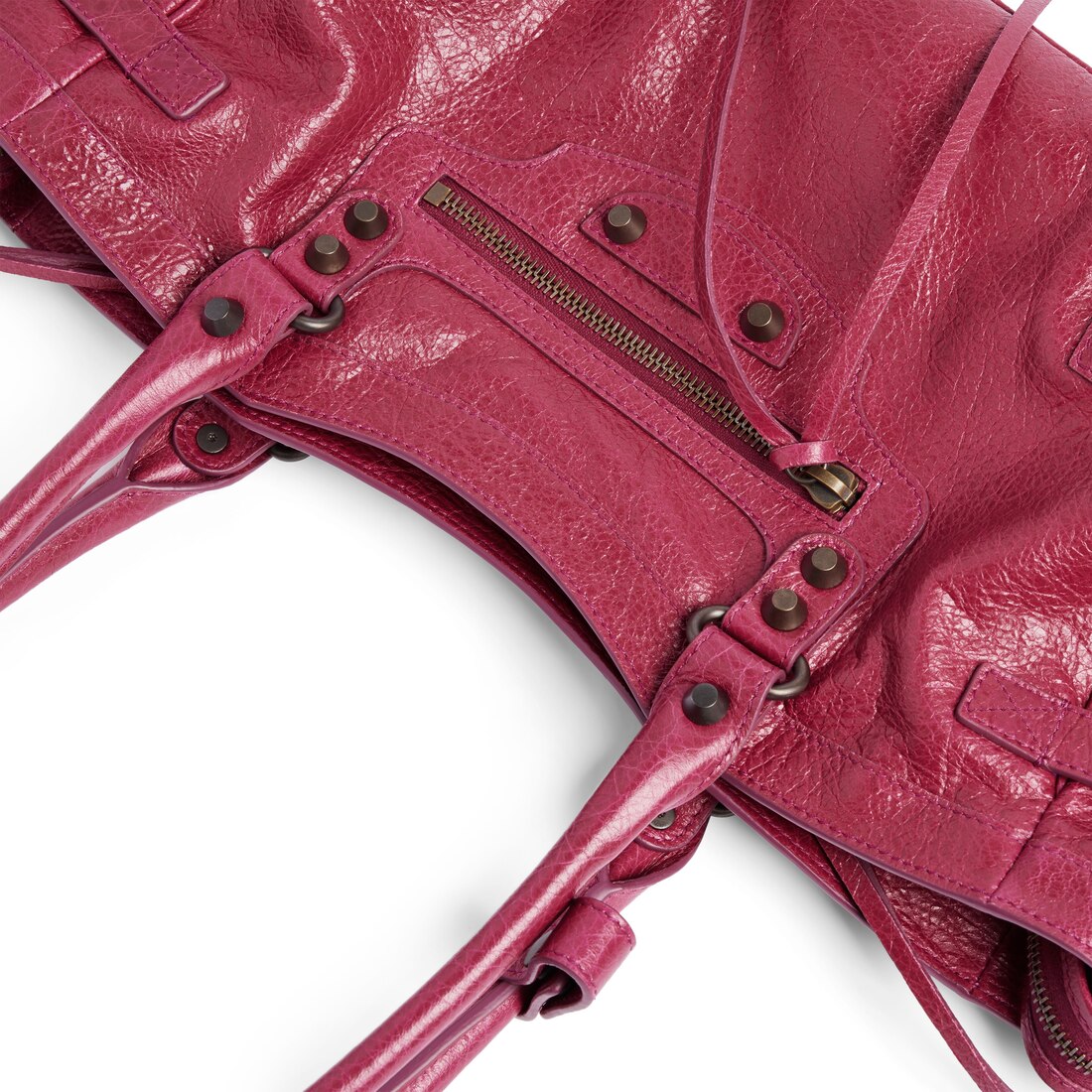 BALENCIAGA バレンシアガ the city ザ•シティ　フランボワーズ Women's Le City Bag East-west in Framboise | Balenciaga US