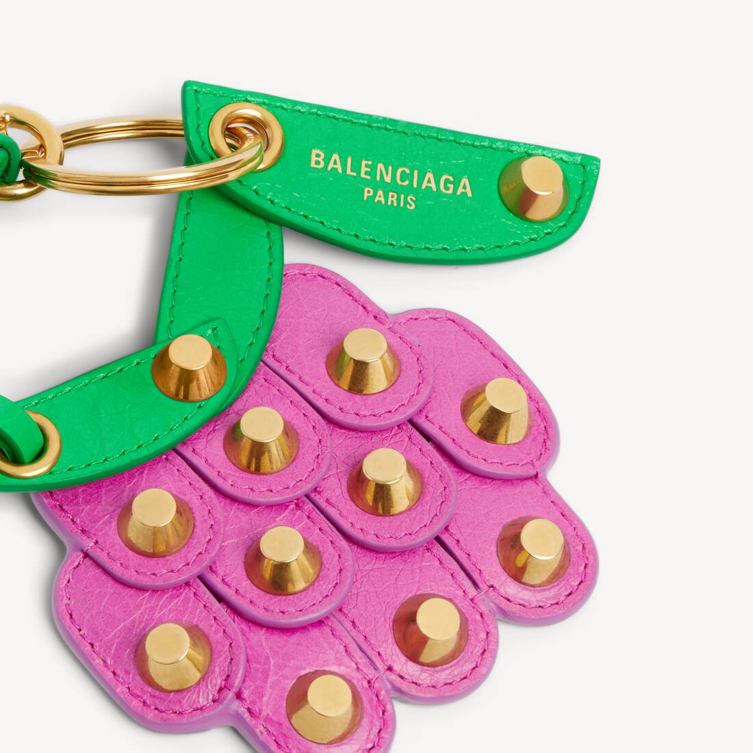 Charm/porte-cl&eacute;s Framboise Le City  pour Femme en Vert &Eacute;clatant | Balenciaga Belgique FR - Image 4