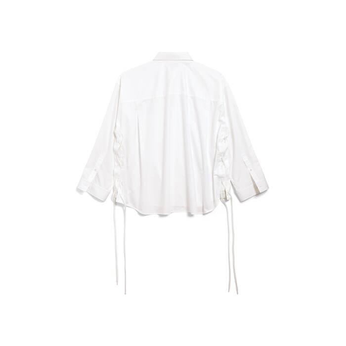 レースアップ シャツ