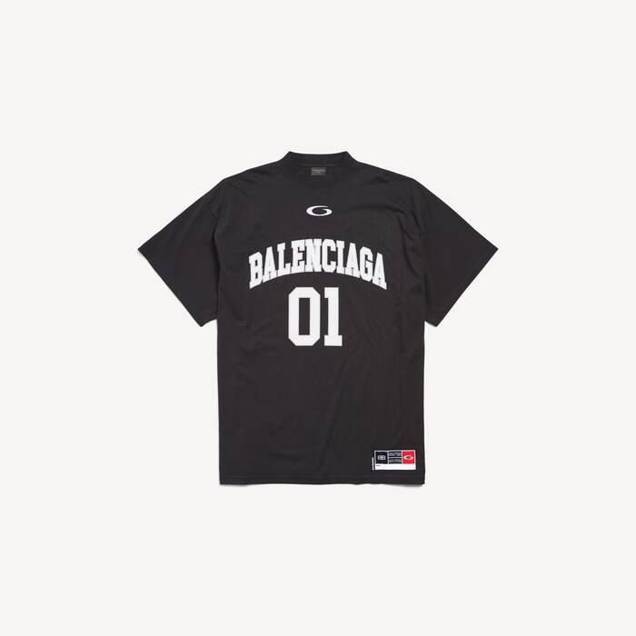 Men's Basketball Series - Oversized T-shirt in Black - Men | Balenciaga Netherlands EN - Image 1