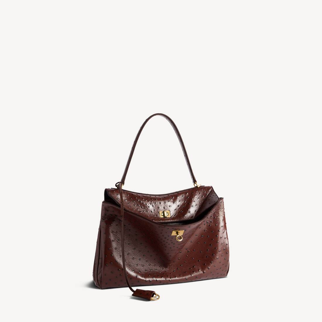 Women's Rodeo Handbag Medium in Chocolate | Balenciaga Monaco EN - Image 2