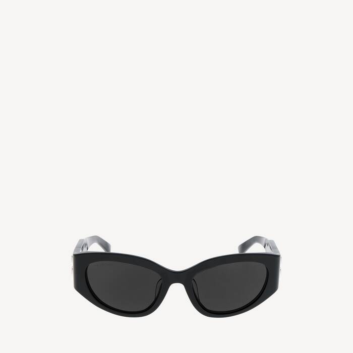 Women's Bossy Round Af Sunglasses in Black - Women | Balenciaga United States EN - Image 1