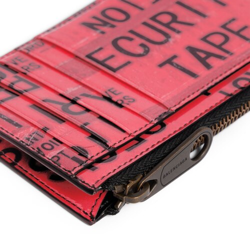 tape type long coin and card holder