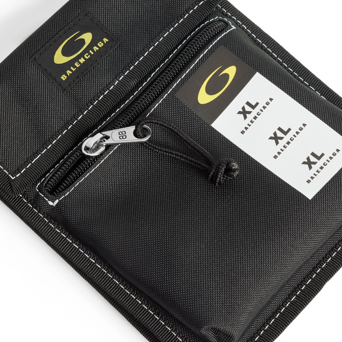 Men's Explorer Pouch With Strap Small in Black/yellow/white