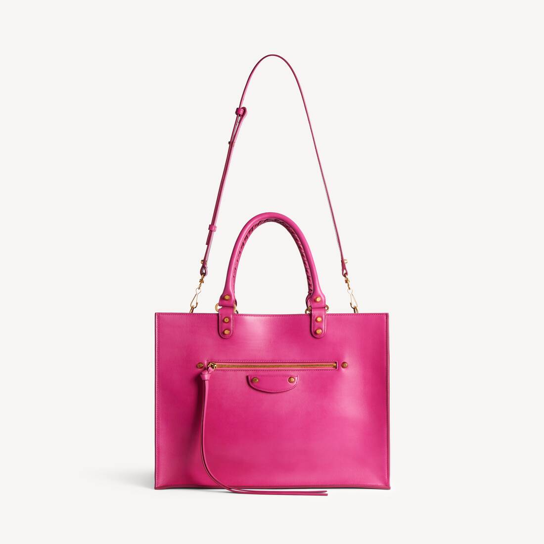Women's Le City Sleek Tote Bag Large in Hot Pink | Balenciaga Germany EN - Image 4