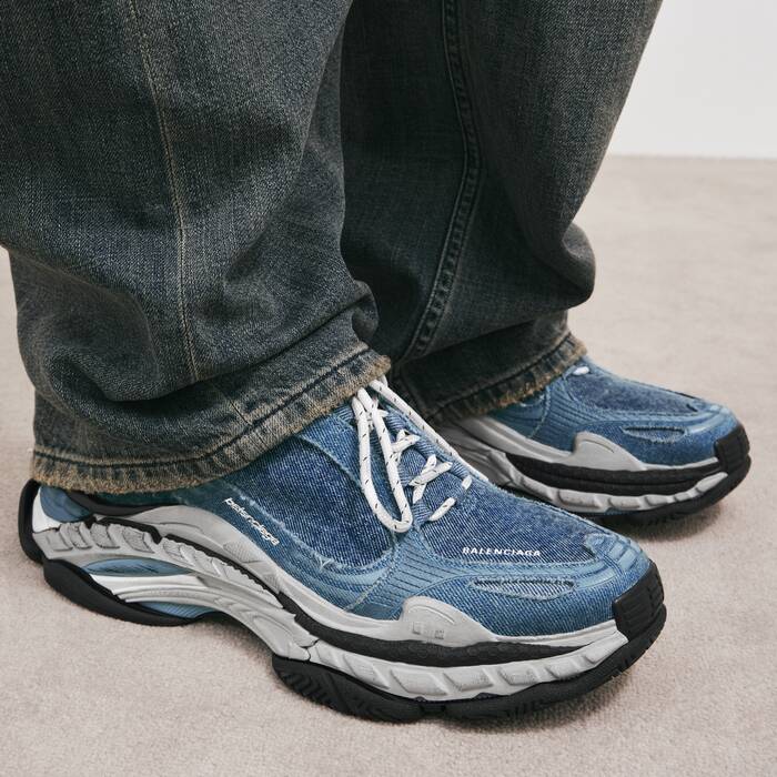 Women's Triple S.2 Denim Sneaker in Blue - Women | Balenciaga United States EN - Image 3