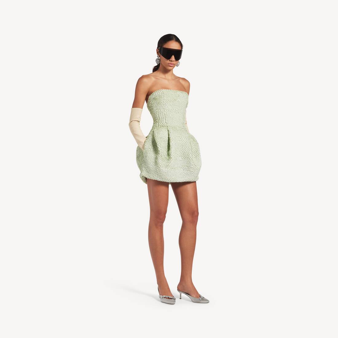 Women's Balenciaga | Manolo Blahnik Mule in Grey Plume | Balenciaga United Kingdom EN - Image 7