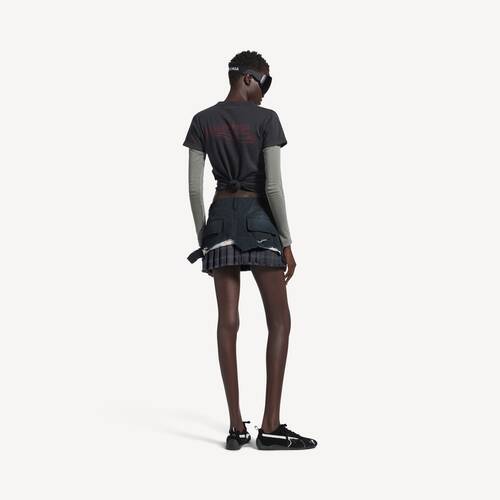 patched cargo skirt