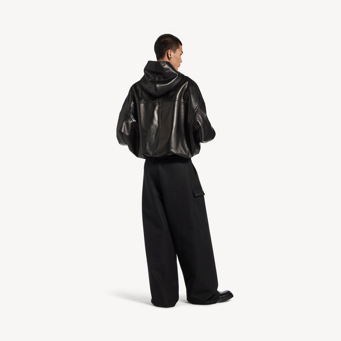 Locker Sitzende Workwear-hose f&uuml;r Herren in Schwarz | Balenciaga Deutschland DE - Image 4