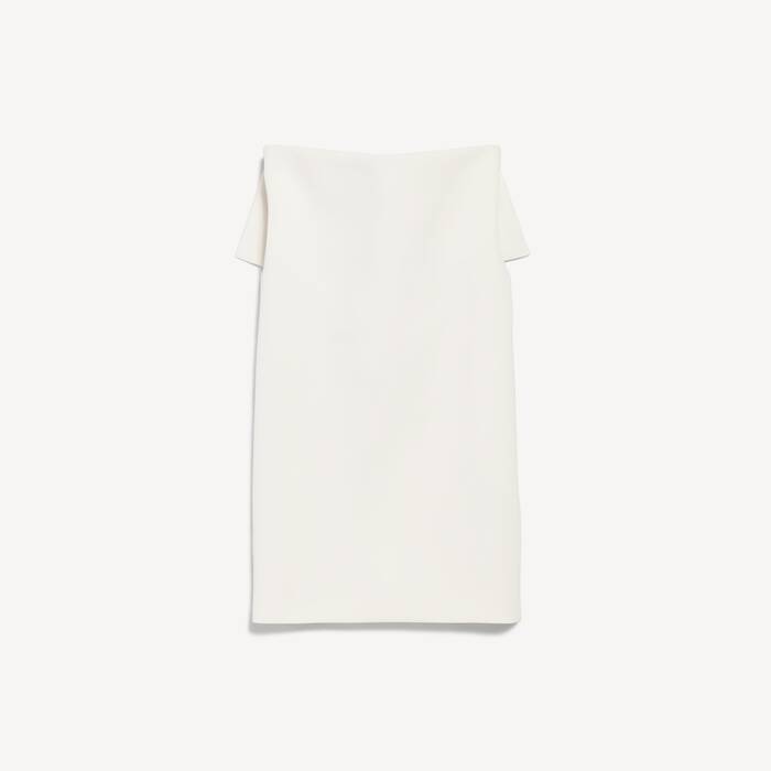 Women's Vareuse Dress in Ivory - Women | Balenciaga Portugal EN - Image 2