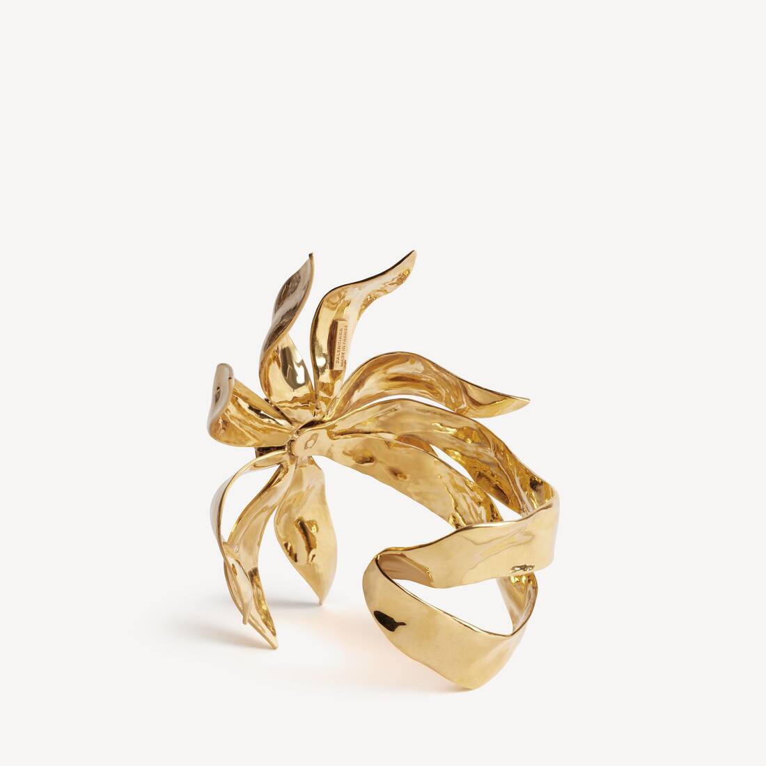 Women's Bloom Cuff in Shiny Gold | Balenciaga United Kingdom EN - Image 2