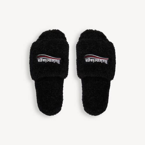 mule ouverte furry