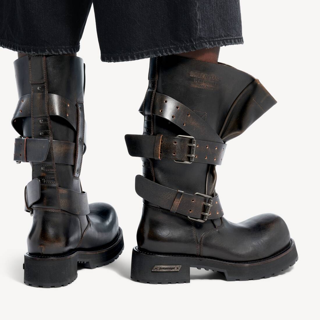Men's Venom High Boot in Brown | Balenciaga Croatia EN - Image 8