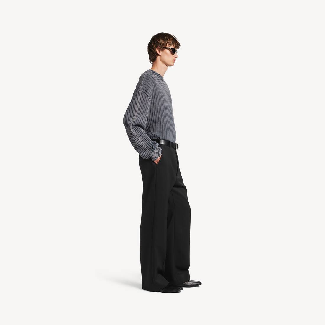 Hombre's Pantal&oacute;n De Sastre Too Far in Negro | Balenciaga Espa&ntilde;a ES - Image 3