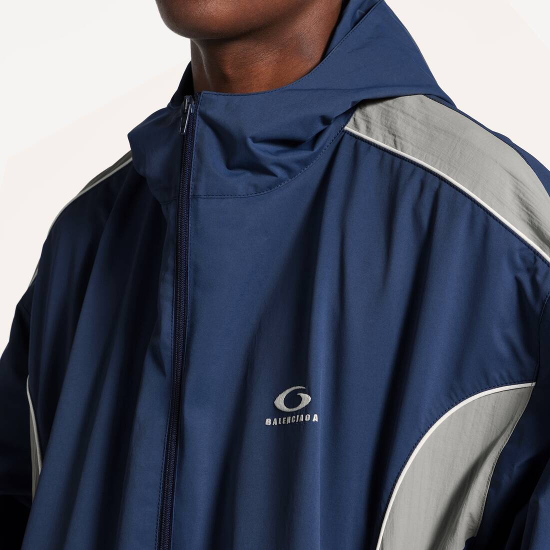 Men's Tracksuit Jacket in Marine Blue | Balenciaga Netherlands EN - Image 6